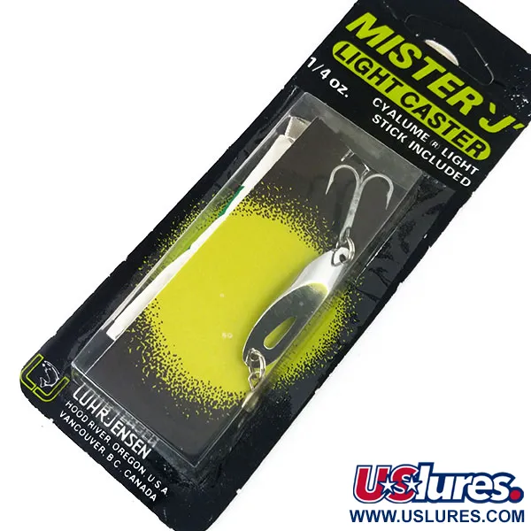 Luhr Jensen Mister Cucharilla, Níquel, 7g, Ranura Stick Lumínico, #10978