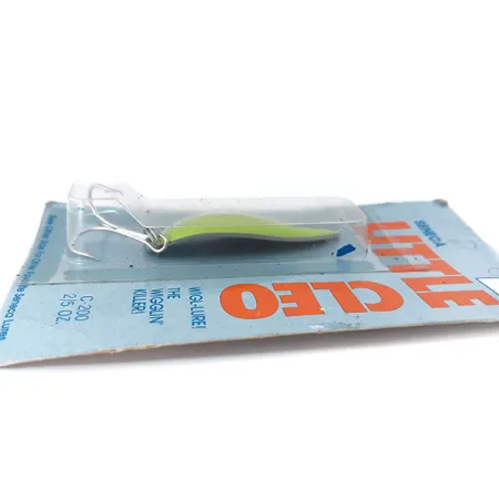 Seneca Little Cleo (Hula Girl) UV Cuchara, Níquel/Verde, 14g, #10981