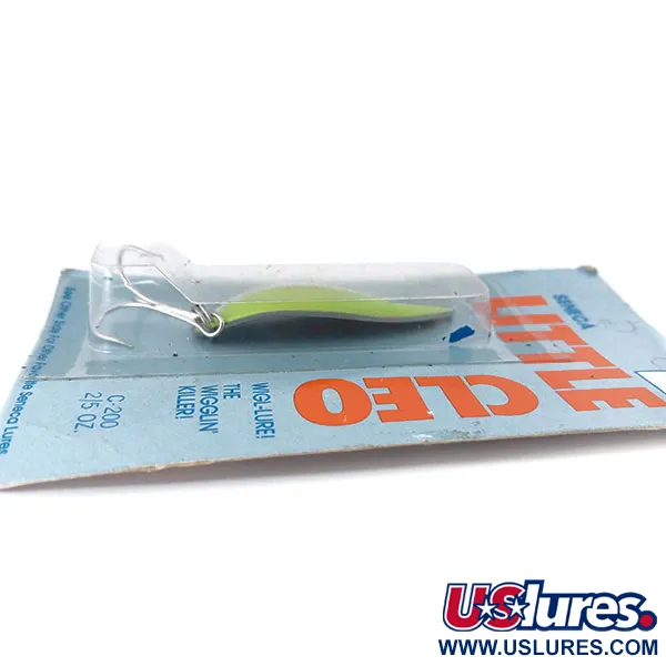 Seneca Little Cleo (Hula Girl) UV Cuchara, Níquel/Verde, 14g, #10981