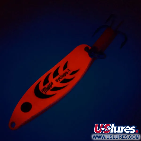 Mepps Syclops 1 UV Cucharilla, Fire Orange, 12g, UV, #10987