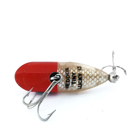 Heddon Tiny Lucky 13 Popper, Rojo / Blanco, 5,5g, Superficie, #10992