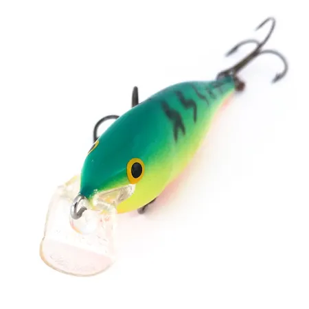 Rapala Shallow Shad Rap 08 Señuelo, Fire Tiger, 9g, Balsa, #10998