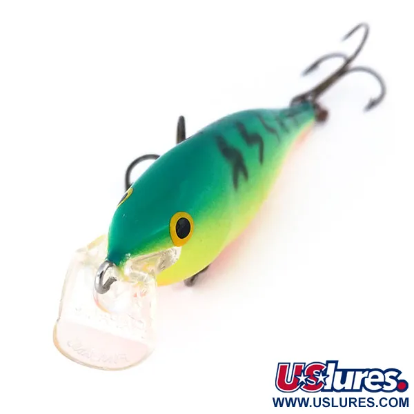 Rapala Shallow Shad Rap 08 Señuelo, Fire Tiger, 9g, Balsa, #10998