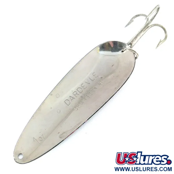 Eppinger Dardevle Cucharilla, Blanco / Negro / Níquel, 28g, #11016