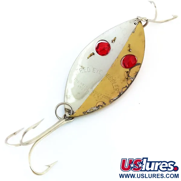 Hofschneider Red Eye Wiggler Cucharilla, Oro/Níquel, 25g, Ojos Rojos, #11025