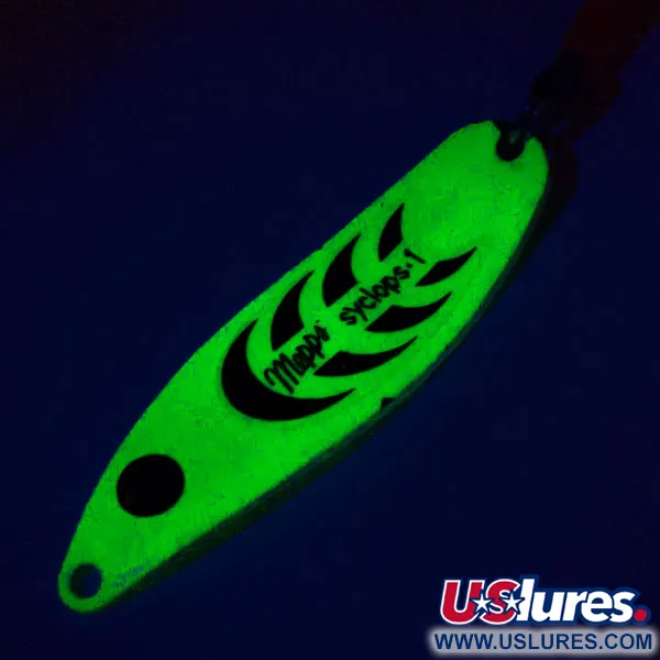 Mepps Syclops 1 UV Cucharilla, Chartreuse, 12g, UV-activo, #11032
