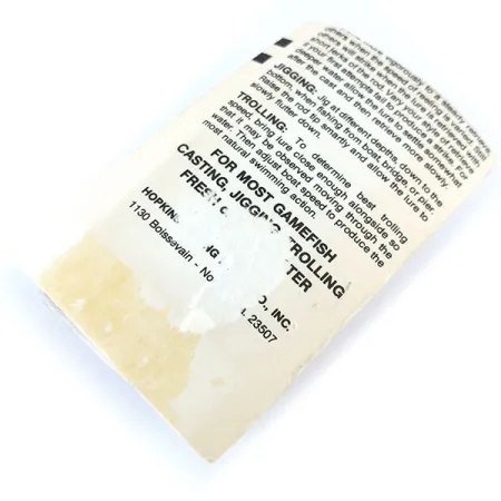 Hopkins Shorty Jig Lure Cucharilla, Oro martillado, 21g, Vintage, #11072