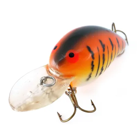 Bomber Fat A B05F Crankbait, Red Tiger, 10g, Flotante, #11083