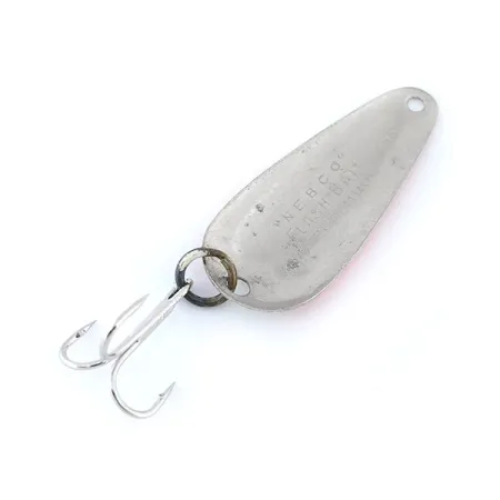 Nebco FlashBait 366 Cucharilla, Rojo/Blanco/Níquel, 1,9g, Vintage, #11092