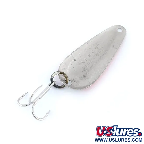 Nebco FlashBait 366 Cucharilla, Rojo/Blanco/Níquel, 1,9g, Vintage, #11092