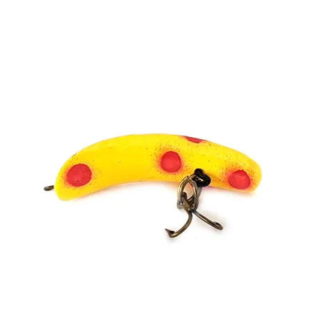 Yakima Bait FlatFish F3 Señuelo, Amarillo / Rojo, 0,9g, Banana, #11141