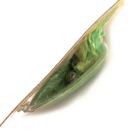 Hydro Lures Hydro Spoon, 14g Verde/Blanco/Amarillo, Cucharilla Antihierba #17723