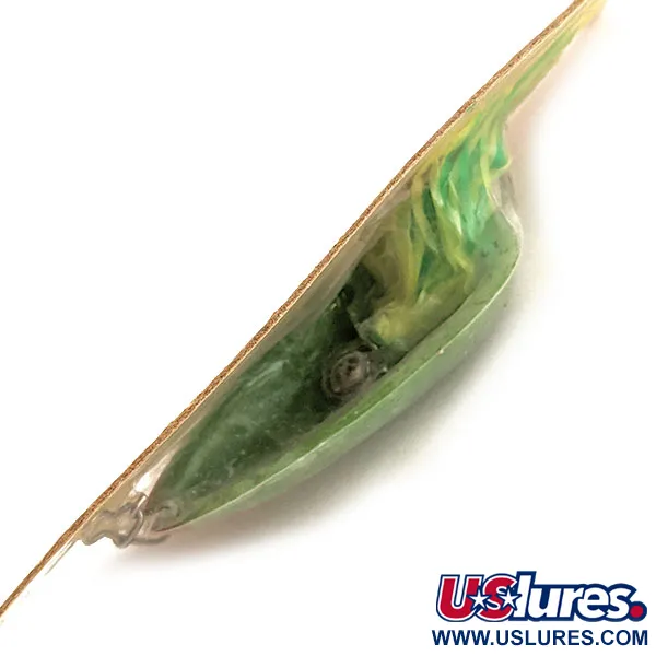 Hydro Lures Hydro Spoon, 14g Verde/Blanco/Amarillo, Cucharilla Antihierba #17723