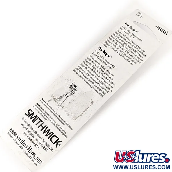 Smithwick Suspending Rattlin’ Rogue Jerkbait, Blanco, 11g, Suspendido, #11154