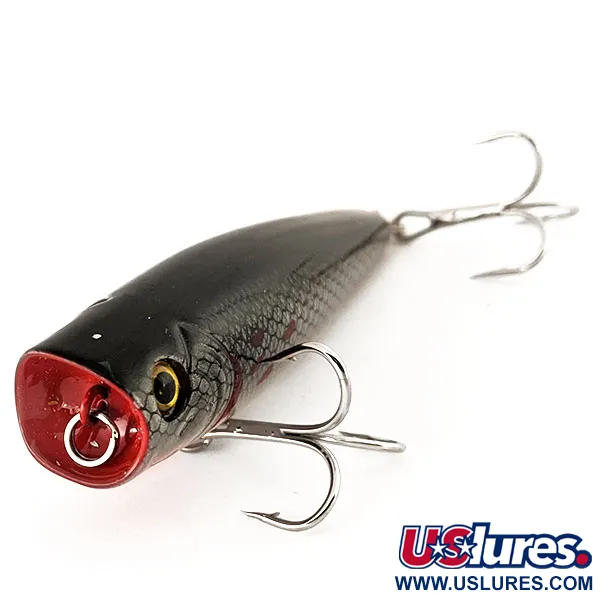 Bass Pro Shops XTS Popper, Gris Oscuro, 10,5g, Señuelo Superficie, #11172