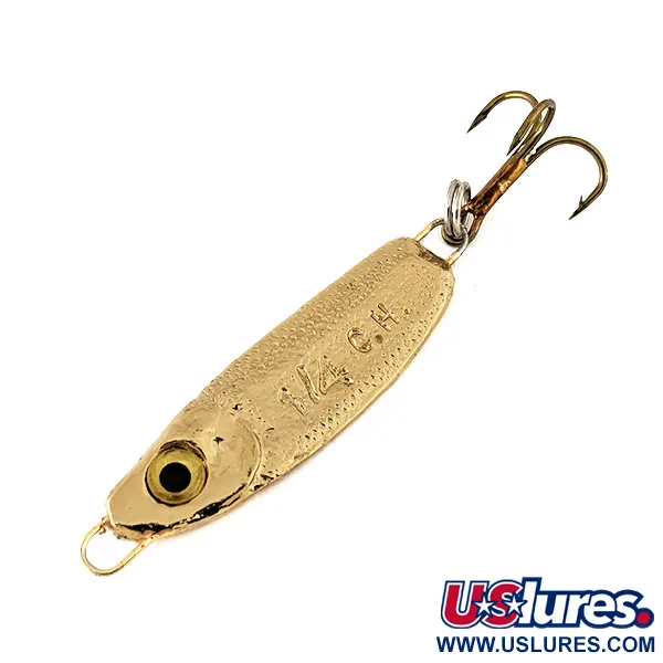 Luhr Jensen Crippled Herring Jig, Oro, 7g, Acabado martillado, #11174