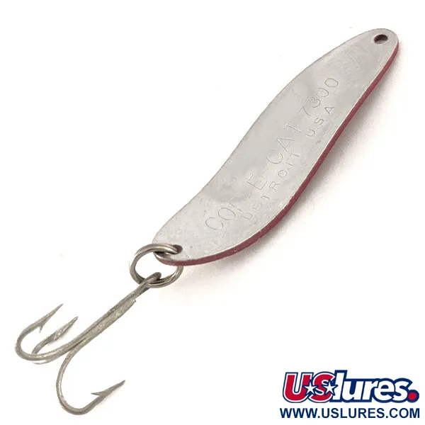 Dardevle Cop-E-Cat 7300 Cucharilla, Rojo/Blanco/Níquel, 10g, #11176