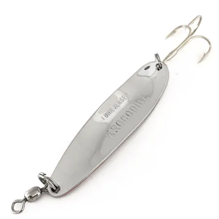 Luhr Jensen Krocodile Die #4 Cuchara, Níquel / Rojo, 14g, Lanzado, #11177