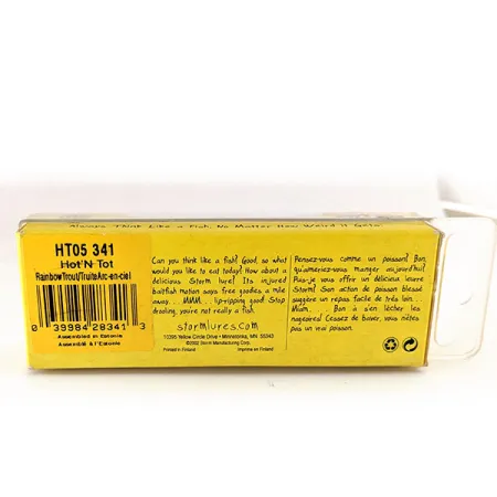Storm Hot'N Tot Thin Fin Señuelo, Trucha Arcoíris, 5.3g, #HT05 341