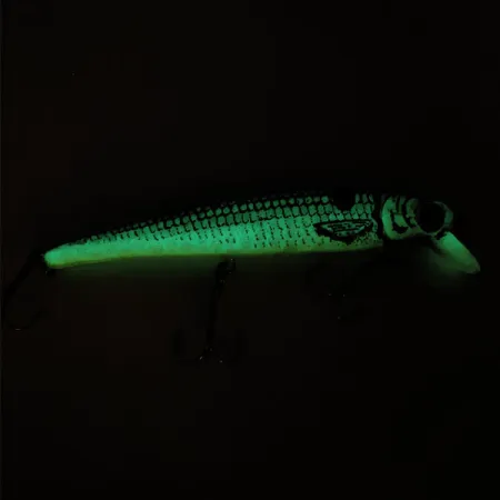 Bomber Pro Long A Glow Jerkbait, Glow, 15g, Suspending, #11213