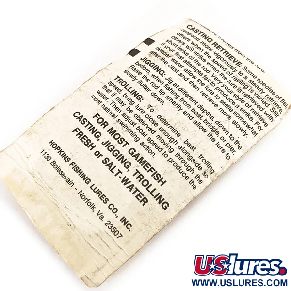 Hopkins s1 Jig Lure, Níquel martillado, 9g, Jigging vertical, #11239