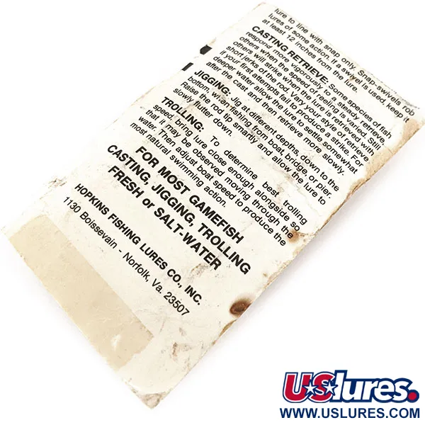 Hopkins Shorty 45 Jig Lure, Níquel martilleado, 14g, Jigging, #11240