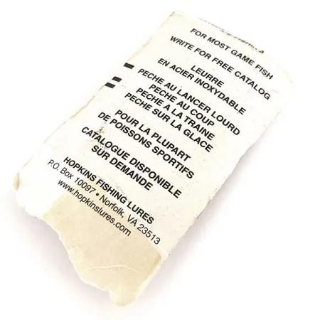 Hopkins Shorty S1 Cucharilla, Níquel martilleado, 9g, #11241