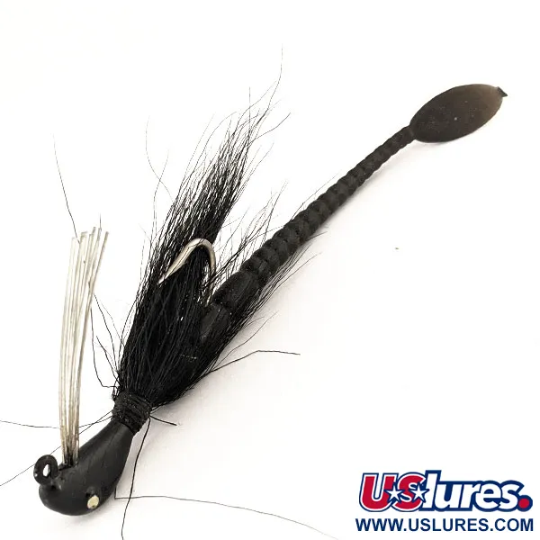 Cotton Cordell Banana Head Tattle-Tail Jig, Negro, 14g, Antialgas, #11260