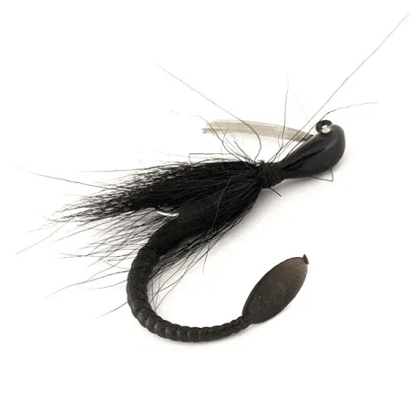 Cotton Cordell Banana Head Tattle-Tail Jig, Negro, 14g, Antialgas, #11260