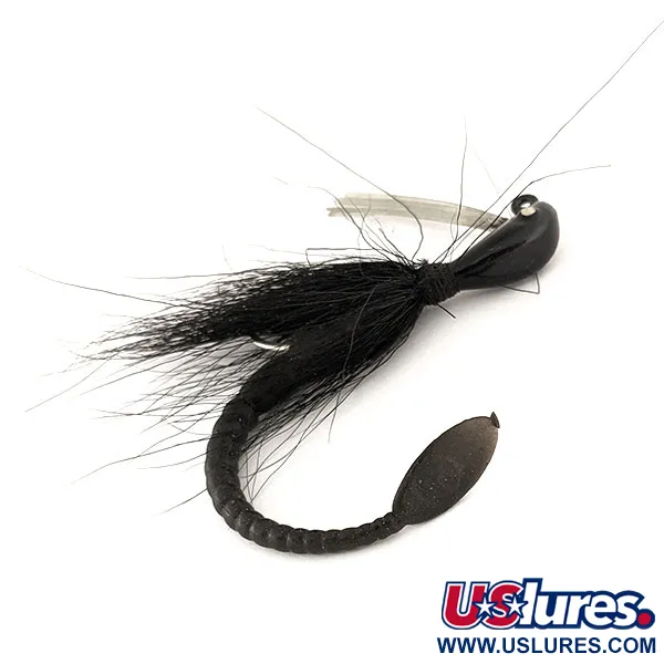 Cotton Cordell Banana Head Tattle-Tail Jig, Negro, 14g, Antialgas, #11260