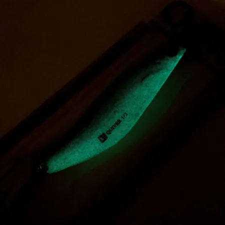 Luhr Jensen Quiver Glow Cucharilla, Glow, 14g, Latón/Espuma, #11283
