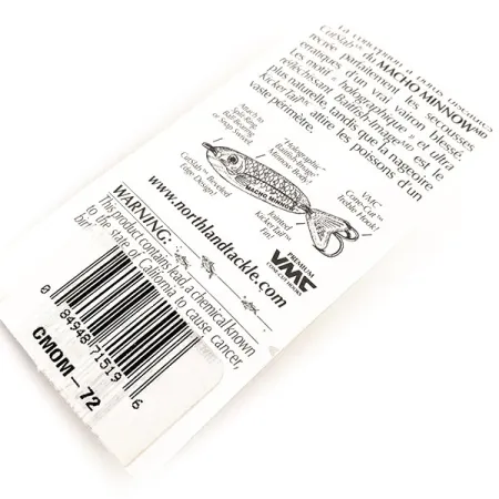 Northland Macho Minnow Señuelo Jig, Rainbow Fish, 14g, KickerTail, #11289