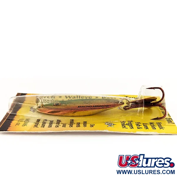 Northland Macho Minnow Jig, Rainbow Green, 14g, Kicker Tail, #11291