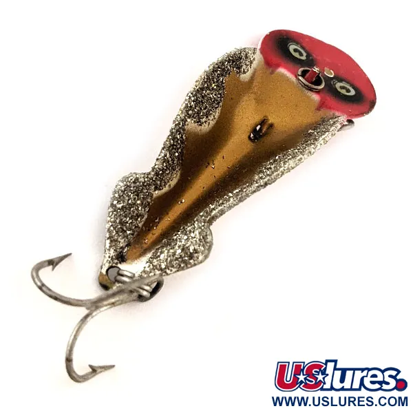 Buck Perry Spoonplug Cucharilla, Rojo/Blanco/Oro, 10g, #11300