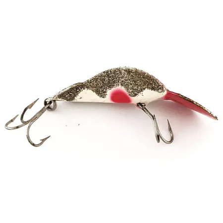 Buck Perry Spoonplug Cucharilla, Rojo/Blanco/Oro, 10g, #11300