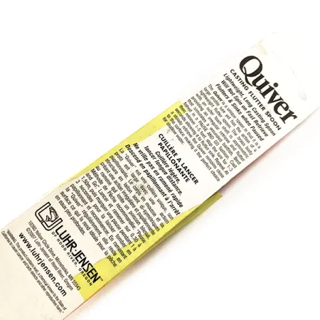 Luhr Jensen Quiver Cucharilla, Silver / Orange Stripe, 39g, #11306