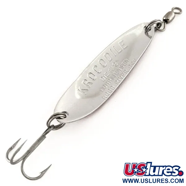 Luhr Jensen Krocodile Die #3 Cucharilla, Rojo/Blanco, 10g, #11315