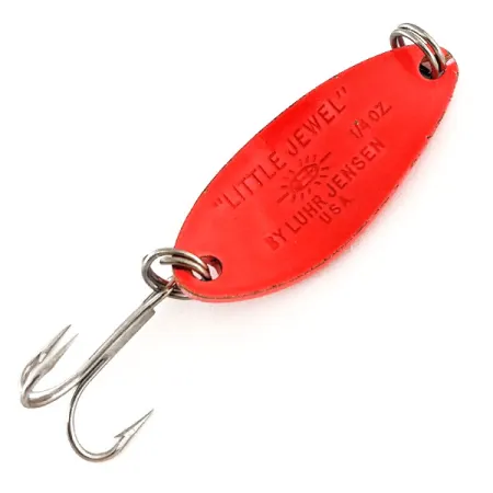Luhr Jensen Little Jewel UV Cucharilla, Rojo / Holo Arcoíris, 9g, #11316
