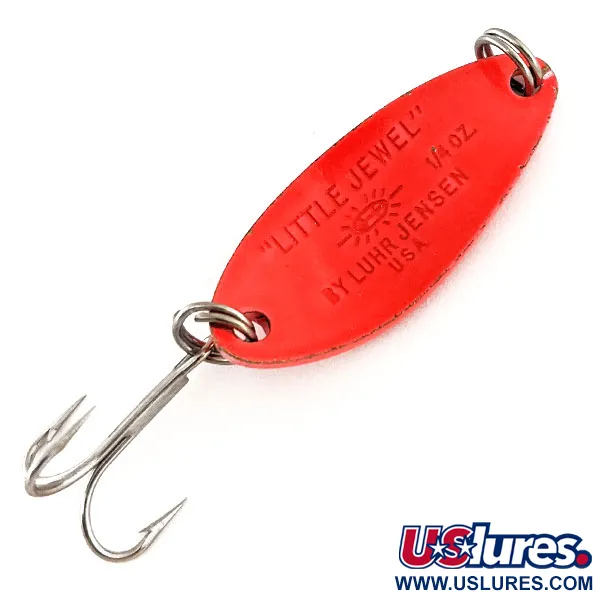 Luhr Jensen Little Jewel UV Cucharilla, Rojo / Holo Arcoíris, 9g, #11316