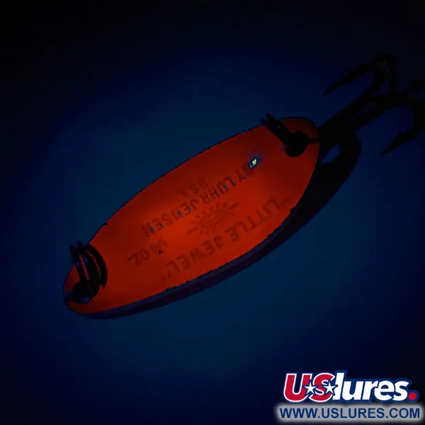 Luhr Jensen Little Jewel UV Cucharilla, Rojo / Holo Arcoíris, 9g, #11316