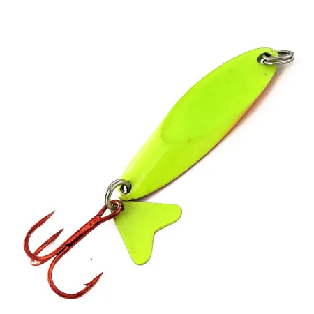 Northland Macho Minnow Jig, Chartreuse/Pez arcoíris, 17g, UV, #11325