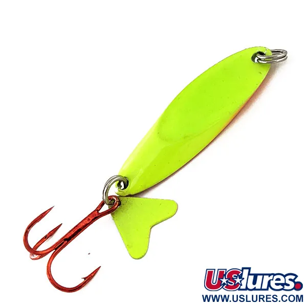 Northland Macho Minnow Jig, Chartreuse/Pez arcoíris, 17g, UV, #11325