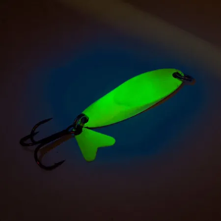 Northland Macho Minnow Jig, Chartreuse/Pez arcoíris, 17g, UV, #11325