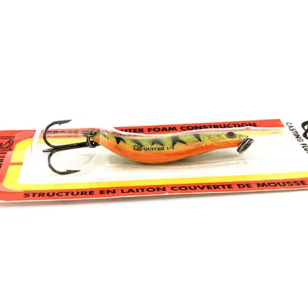 Luhr Jensen Quiver Cucharilla, Fire Tiger, 7g, Latón/Espuma, #12036