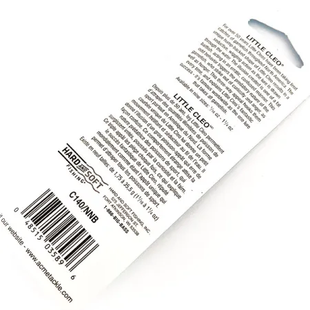 Acme Little Cleo Cucharilla, Níquel / Azul, 7g, Vintage, #11346