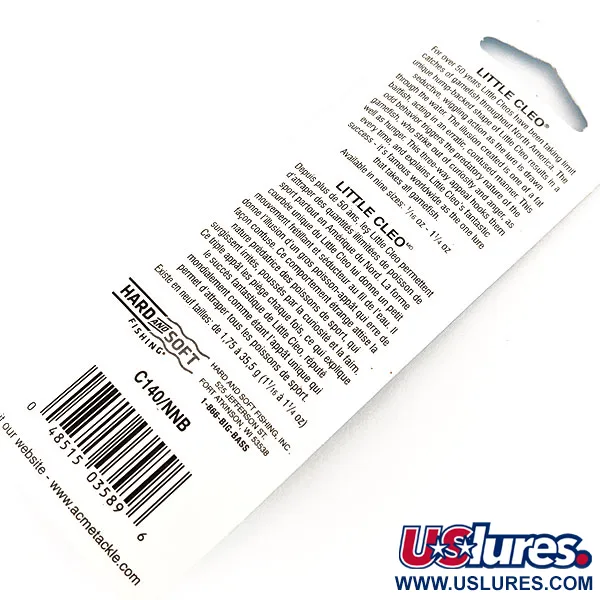 Acme Little Cleo Cucharilla, Níquel / Azul, 7g, Vintage, #11346