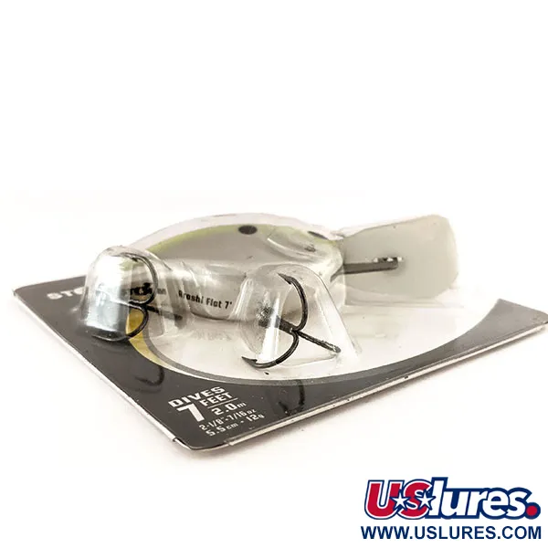 Storm Arashi Rattling Flat 7 Crankbait, Azul/Plata, 12g, #11347