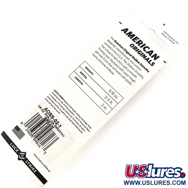 Luck E Strike Shallow Smoothy Señuelo, Tigre Marrón, 11g, USA, #11348