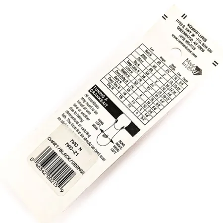 Norman Mad N Crankbait, Chartreuse/Negro/Naranja, 11g, Vintage, #11352