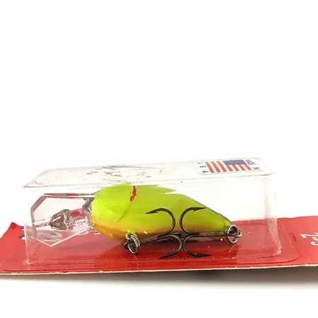 Norman Mad N Crankbait, Chartreuse/Negro/Naranja, 11g, Vintage, #11352